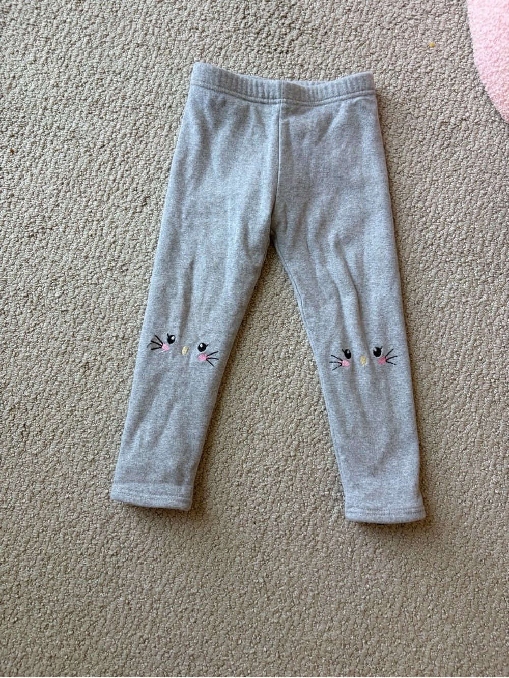 Gray fleece lined leggings (4-5)